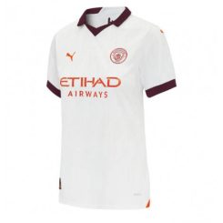 Dames Manchester City Kevin De Bruyne #17 Uit tenue 2023-24 Korte Mouw-1