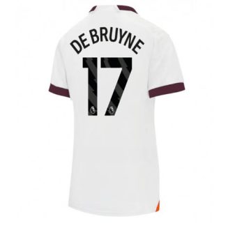 Dames Manchester City Kevin De Bruyne #17 Uit tenue 2023-24 Korte Mouw