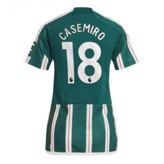 Dames Manchester United Casemiro #18 Uit tenue 2023-24 Korte Mouw