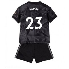 Kids Arsenal Albert Sambi Lokonga #23 Uit tenue 2022-23 Korte Mouw (+ Korte broeken)