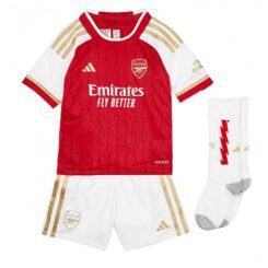 Kids Arsenal Martin Odegaard #8 Thuis tenue 2023-24 Korte Mouw (+ Korte broeken)-1