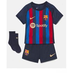 Kids Barcelona Andreas Christensen #15 Thuis tenue 2022-23 Korte Mouw (+ Korte broeken)-1