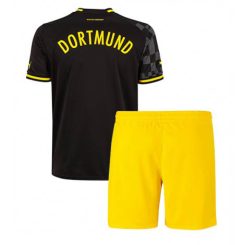 Kids Borussia Dortmund Uit tenue 2022-23 Korte Mouw (+ Korte broeken)-1