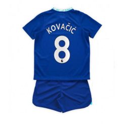 Kids Chelsea Mateo Kovacic #8 Thuis tenue 2022-23 Korte Mouw (+ Korte broeken)