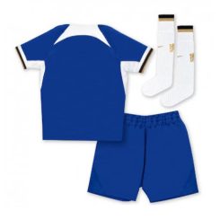 Kids Chelsea Thuis tenue 2023-24 Korte Mouw (+ Korte broeken)-1