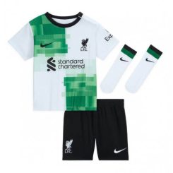 Kids-Liverpool-Darwin-Nunez-#9-Uit-tenue-2023-24-Korte-Mouw-+-Korte-broeken-1