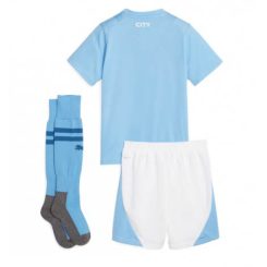 Kids Manchester City Thuis tenue 2023-24 Korte Mouw (+ Korte broeken)-1