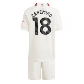 Kids Manchester United Casemiro #18 Derde tenue 2023-24 Korte Mouw (+ Korte broeken)