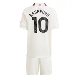 Kids Manchester United Marcus Rashford #10 Derde tenue 2023-24 Korte Mouw (+ Korte broeken)