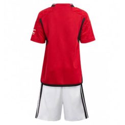 Kids Manchester United Thuis tenue 2023-24 Korte Mouw (+ Korte broeken)-1