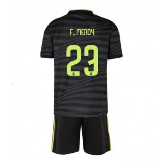 Kids Real Madrid Ferland Mendy #23 Derde tenue 2022-23 Korte Mouw (+ Korte broeken)