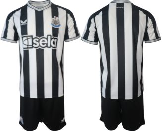 Newcastle United Thuis tenue Mensen 2023-24 Korte Mouw (+ Korte broeken)