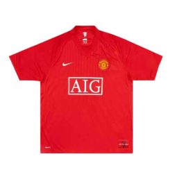 Retro Manchester United Ronaldo #7 2007/08 Thuisshirt Korte Mouw Voetbalshirts-1