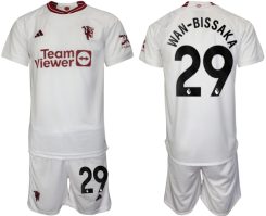 Manchester United Aaron Wan-Bissaka #29 Derde Shirt 2023/24 Korte Mouw (+ Korte broeken) Voetbalshirts