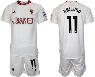 Manchester United Rasmus Hojlund #11 Derde Shirt 2023/24 Korte Mouw (+ Korte broeken) Voetbalshirts