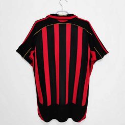 AC Milan 2006/07 Thuis tenue Korte Mouw Retro Voetbalshirts-1