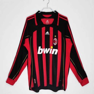 AC Milan 2006/07 Thuis tenue Lange Mouwen Retro Voetbalshirts