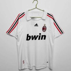 AC Milan 2007/08 Uit tenue Korte Mouw Retro Voetbalshirts