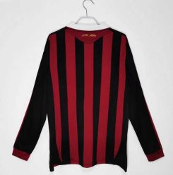 AC Milan 2009/10 Thuis tenue Lange Mouwen Retro Voetbalshirts-1