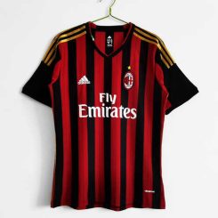 AC Milan 2013/14 Thuis tenue Korte Mouw Retro Voetbalshirts