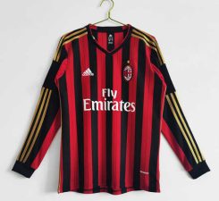 AC Milan 2013/14 Thuis tenue Lange Mouwen Retro Voetbalshirts