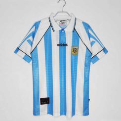 Argentinië 1996/97 Thuis tenue Korte Mouw Klassieke Retro Voetbalshirts