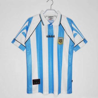 Argentinië 1996/97 Thuis tenue Korte Mouw Klassieke Retro Voetbalshirts