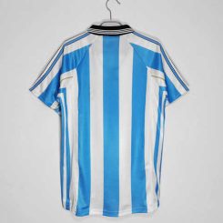 Argentinië 1998/99 Thuis tenue Korte Mouw Klassieke Retro Voetbalshirts-1