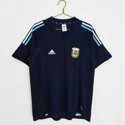 Argentinië 2002 Uit tenue Korte Mouw Klassieke Retro Voetbalshirts