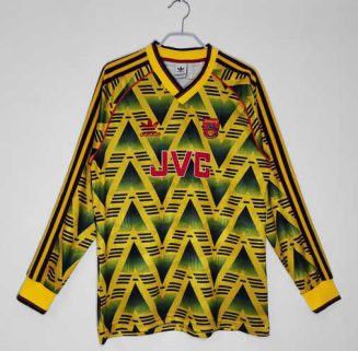 Arsenal 1991/93 Uit tenue Lange Mouwen Klassieke Retro Voetbalshirts