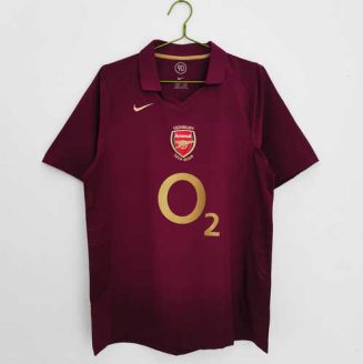 Arsenal 2005/06 Thuis tenue Korte Mouw Klassieke Retro Voetbalshirts