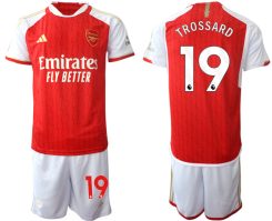 Arsenal Leandro Trossard #19 Thuisshirt 2023-24 Mensen Korte Mouw (+ Korte broeken) Voetbalshirts