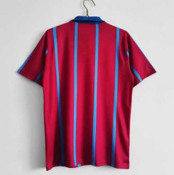 Aston Villa 1993/95 Thuis tenue Korte Mouw Klassieke Retro Voetbalshirts-1