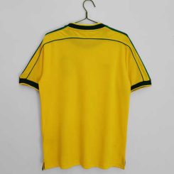 Brazilië 1998 Thuis tenue Korte Mouw Klassieke Retro Voetbalshirts-1