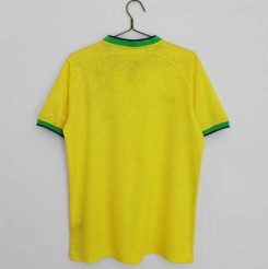 Brazilië 2022/23 Thuisshirt Korte Mouw Klassieke Retro Voetbalshirts-1