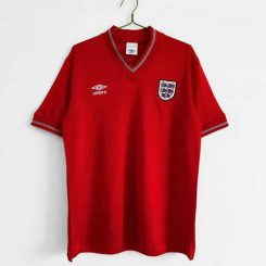 Engeland 1984/87 Uit tenue Korte Mouw Klassieke Retro Voetbalshirts