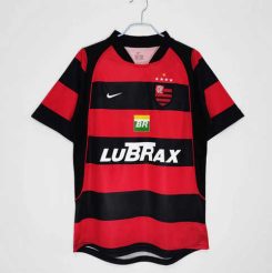 Flamengo 2003/04 Thuis tenue Korte Mouw Klassieke Retro Voetbalshirts