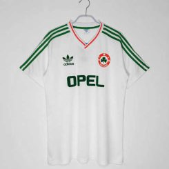 Ierland 1990/92 Uit tenue Korte Mouw Klassieke Retro Voetbalshirts