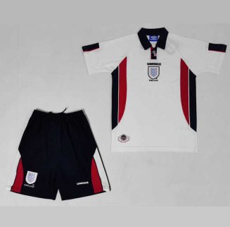 Kids Engeland WK 1998 Thuis tenue Korte Mouw (+ Korte broeken) Klassieke Retro Voetbalshirts