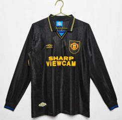 Manchester United 1993/94 Uit tenue Lange Mouwen Klassieke Retro Voetbalshirts