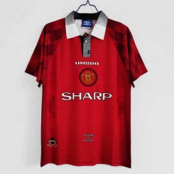 Manchester United 1996/97 Thuis tenue Korte Mouw Klassieke Retro Voetbalshirts