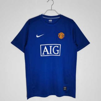 Manchester United 2008/09 Derde tenue Korte Mouw Klassieke Retro Voetbalshirts