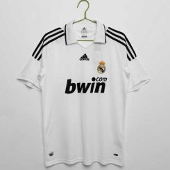 Real Madrid 2008/09 Thuis tenue Korte Mouw Klassieke Retro Voetbalshirts