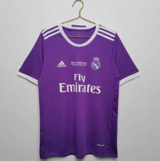 Real Madrid 2016/17 Uit tenue Korte Mouw Klassieke Retro Voetbalshirts