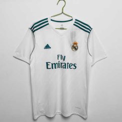 Real Madrid 2017/18 Thuis tenue Korte Mouw Klassieke Retro Voetbalshirts