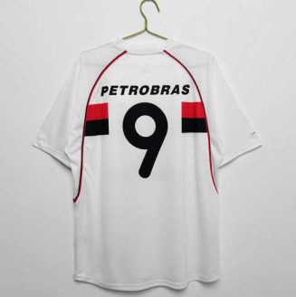 2002 Flamengo #9 Uit tenue Korte Mouw Retro Voetbalshirts