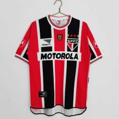 Sao Paulo 2000 Uit tenue Korte Mouw Klassieke Retro Voetbalshirts