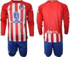 Atletico Madrid Thuisshirt 2023-24 Mensen Lange Mouwen (+ Korte broeken) Voetbalshirts