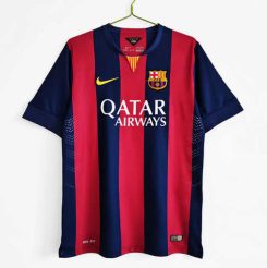 Barcelona 2014/15 Thuisshirt Korte Mouw Klassieke Retro Voetbalshirts