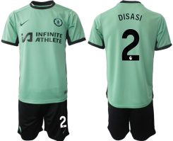 Chelsea Axel Disasi #2 Derde Shirt 2023-24 Mensen Korte Mouw (+ Korte broeken) Voetbalshirts